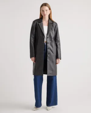 100% Leather Trench Coat