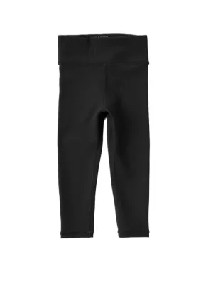 ATHLETIC RIBBED LEGGING - BLACK