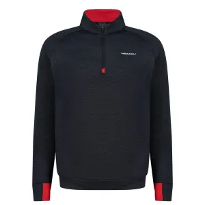Black Calido Melange Men's Golf Midlayer