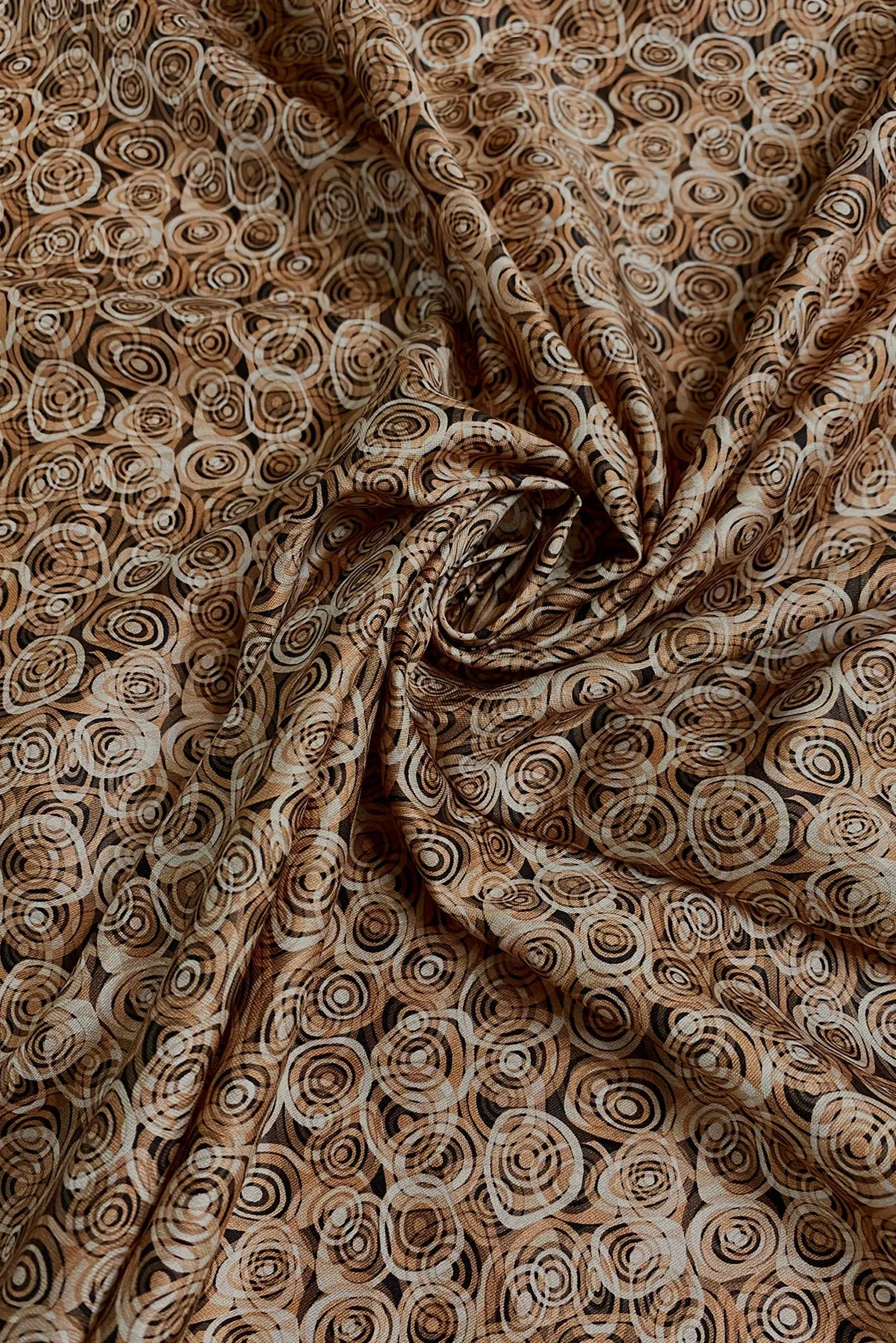 Brown Cotton Digital Prints CDP-019