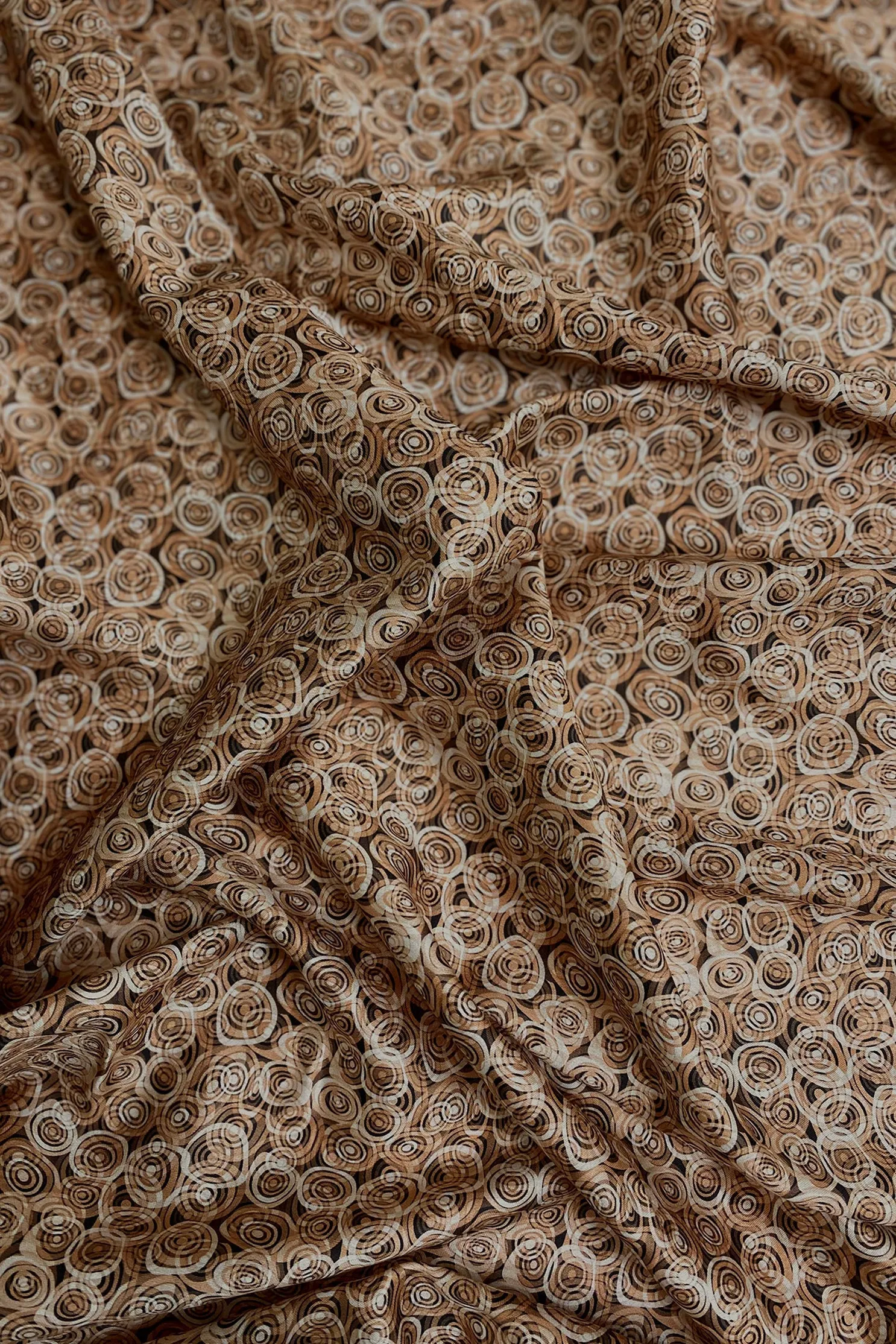 Brown Cotton Digital Prints CDP-019