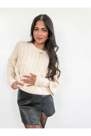 Cable Twofer Sweater