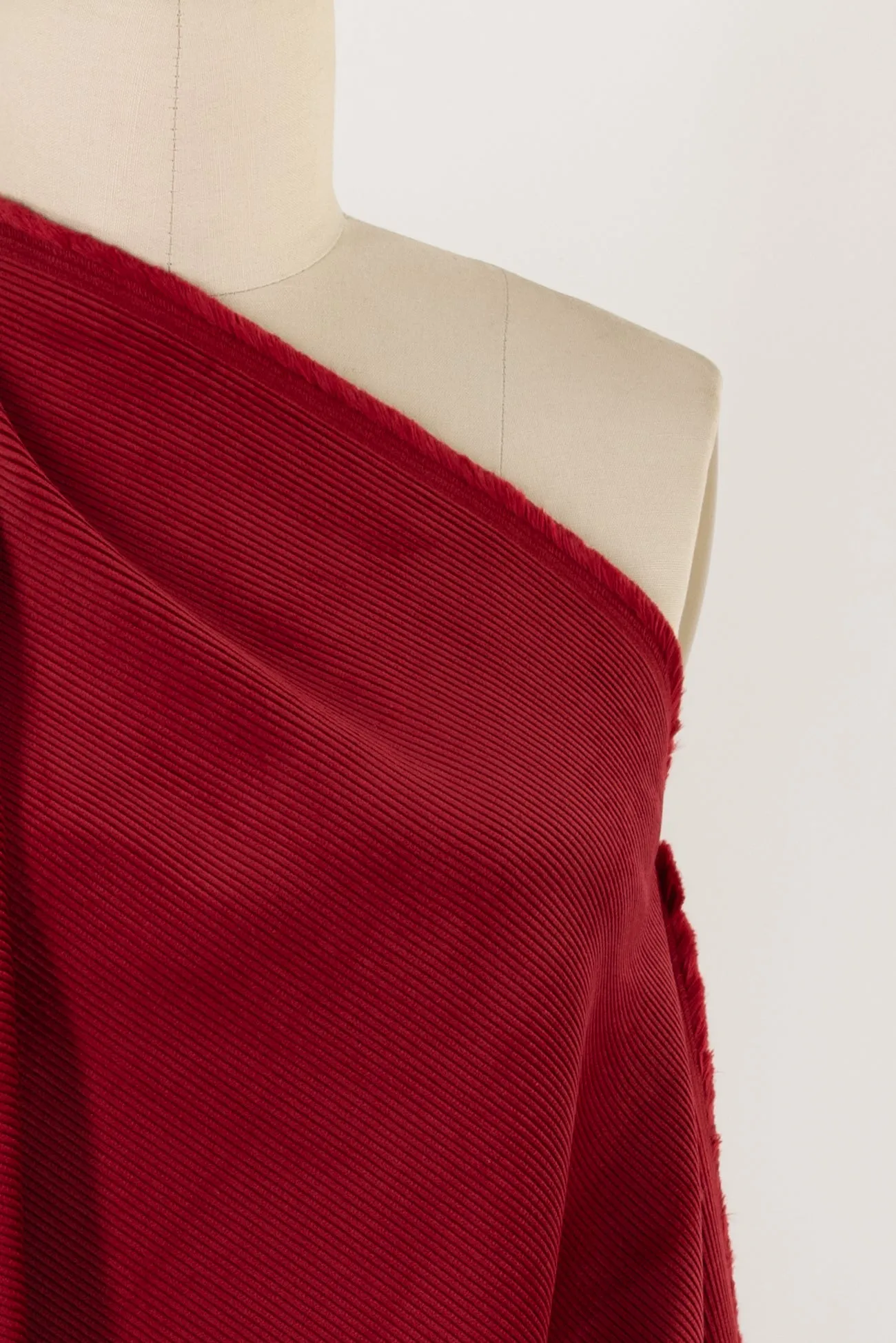 Candy Apple Red Japanese Cotton Corduroy - ENDCUT