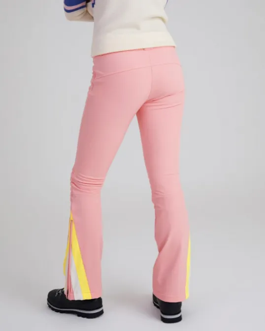 Chevron Flare Pant in Pink