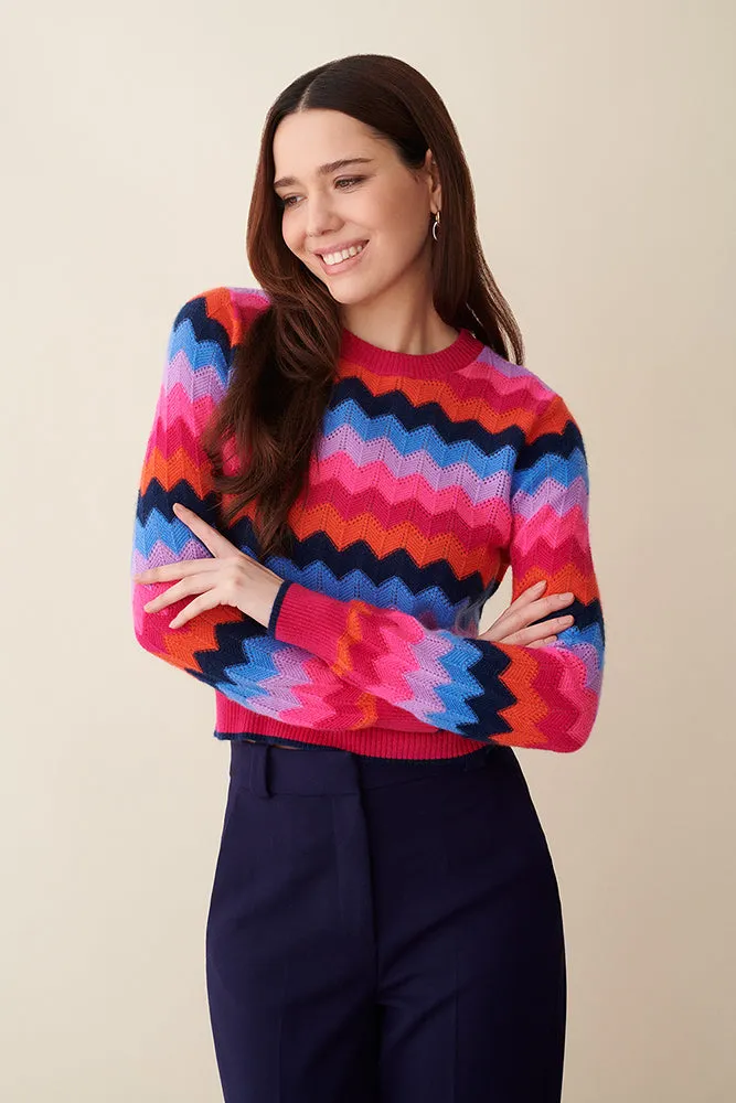 Chevron Stripe Crew
