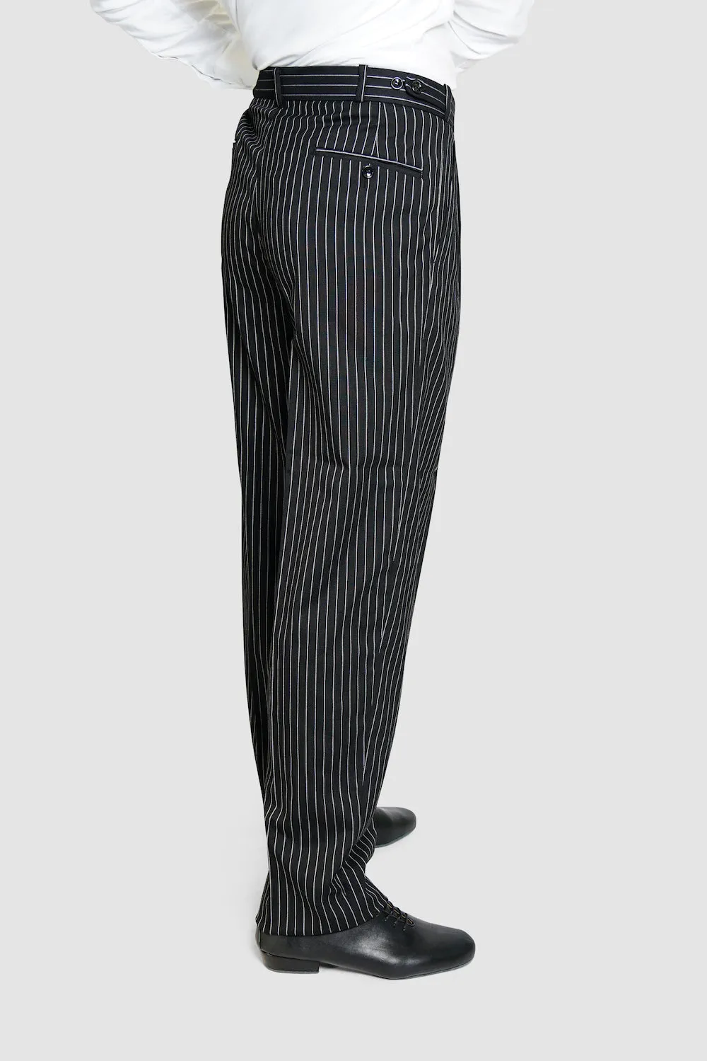 Classic Tango Pants, Black White Stripes