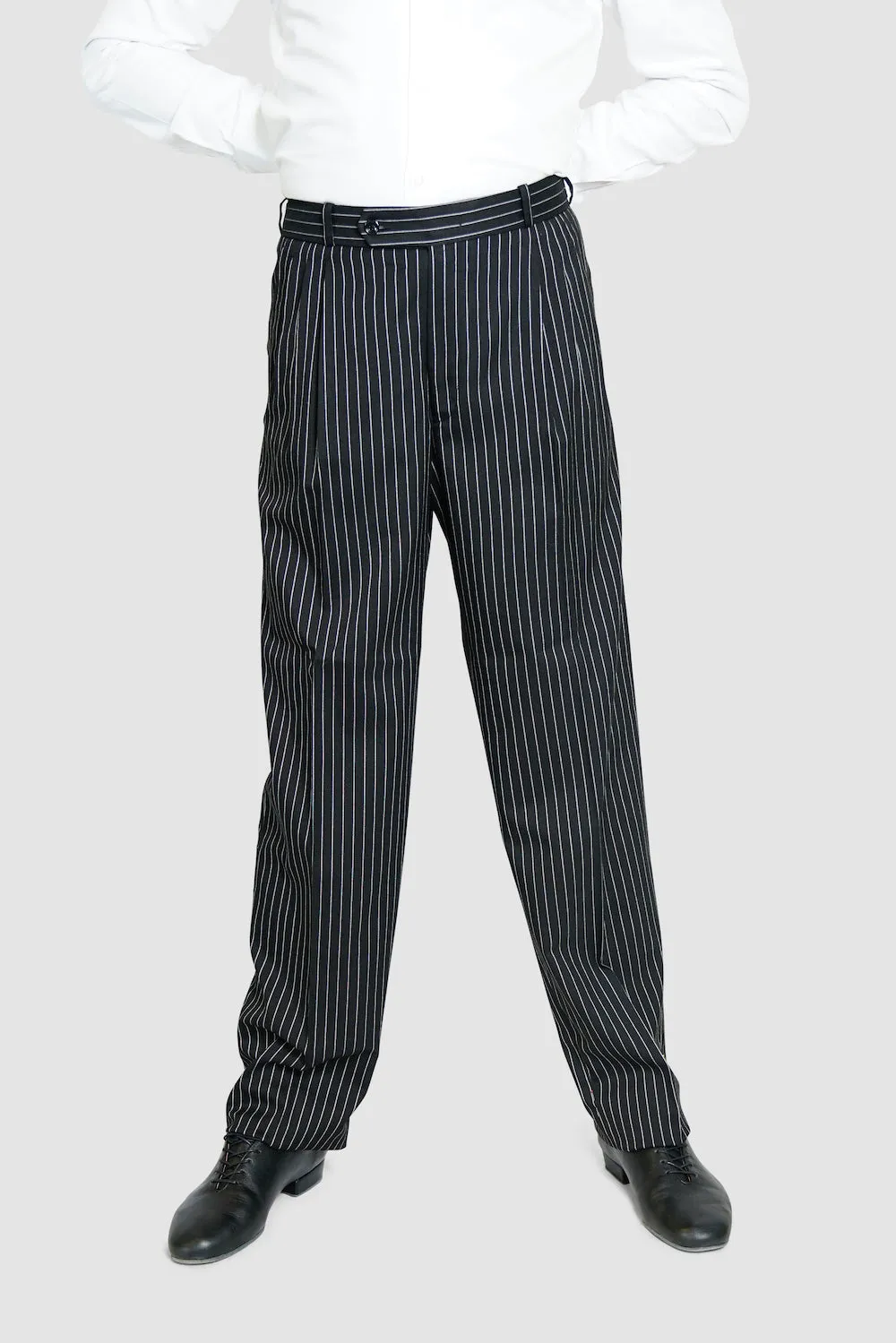 Classic Tango Pants, Black White Stripes