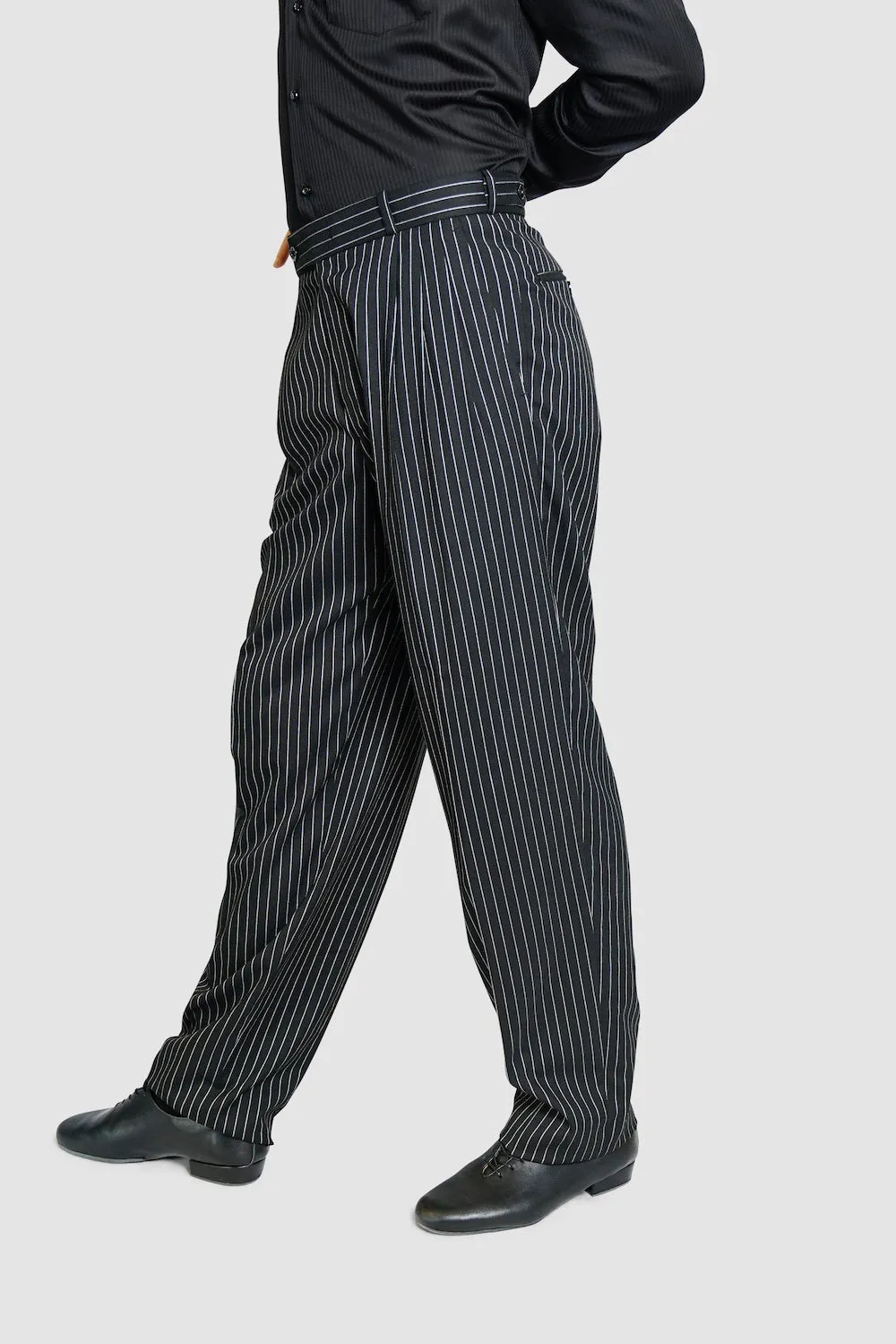 Classic Tango Pants, Black White Stripes