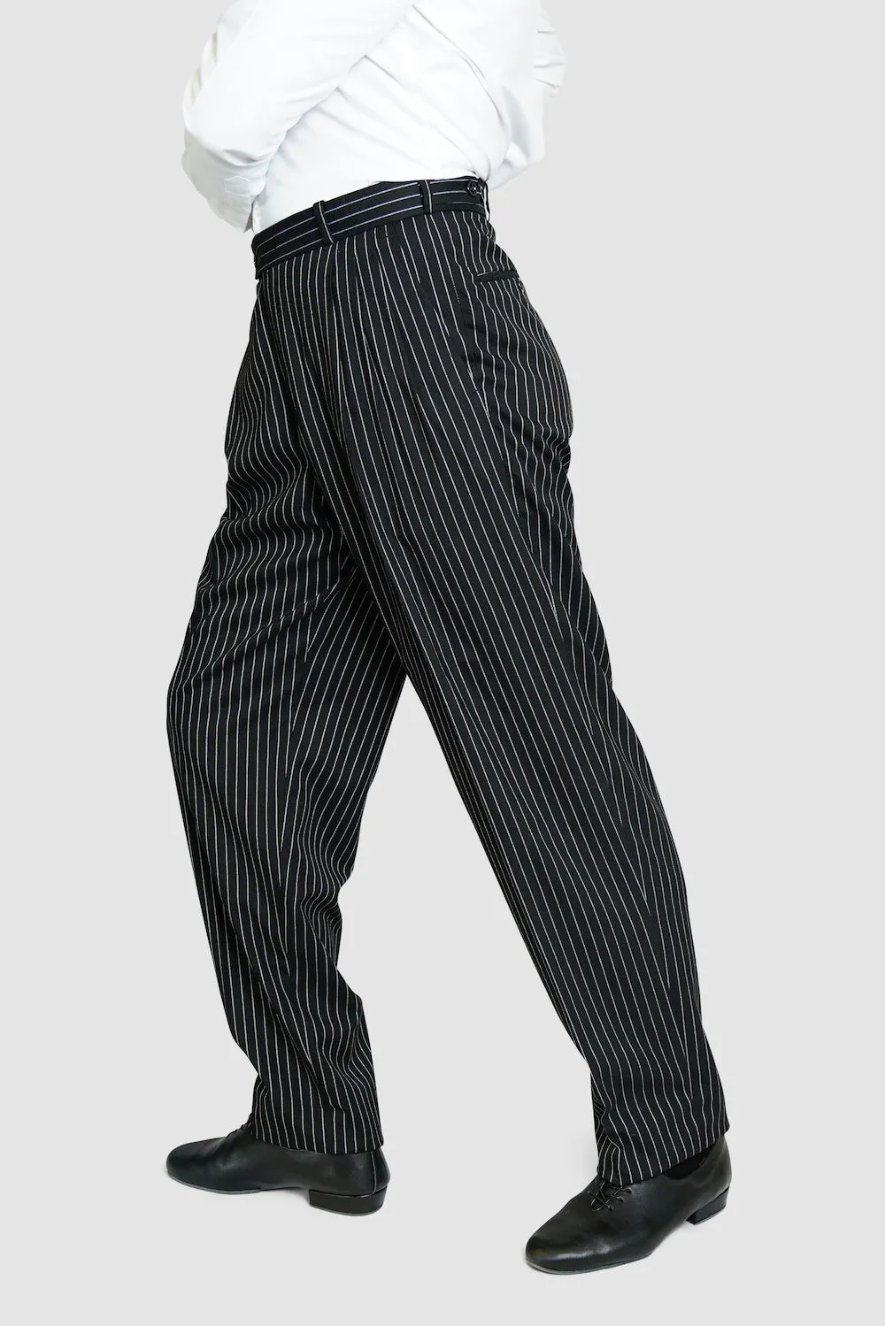 Classic Tango Pants, Black White Stripes