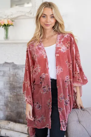 Crushed Dreams Velvet Kimono