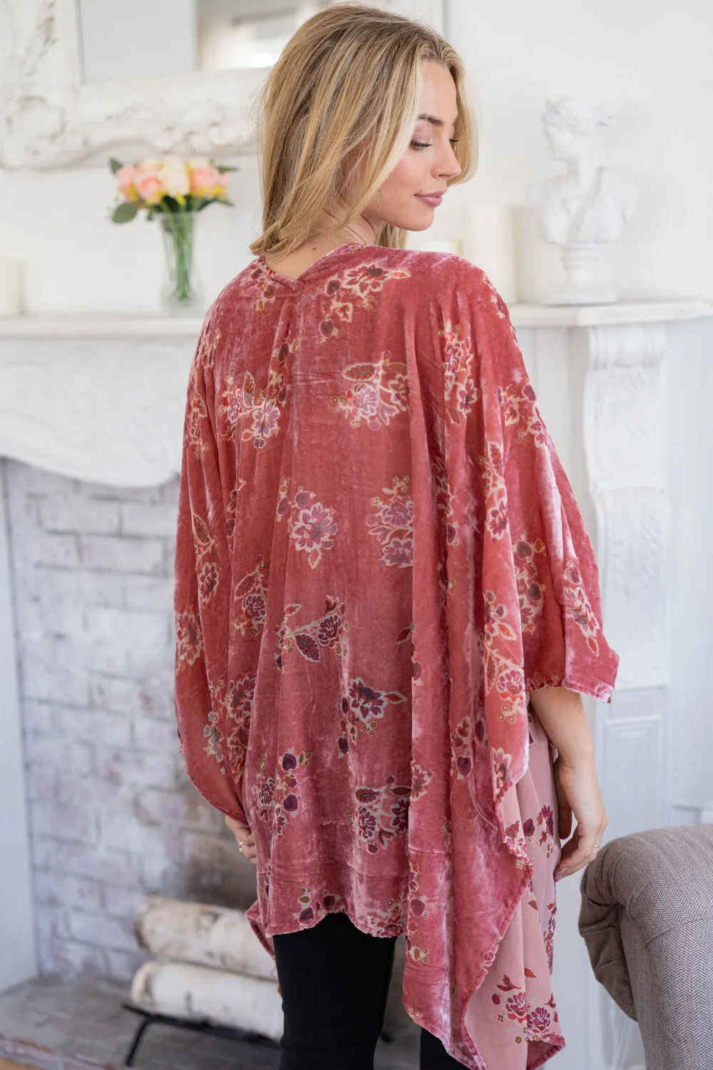 Crushed Dreams Velvet Kimono
