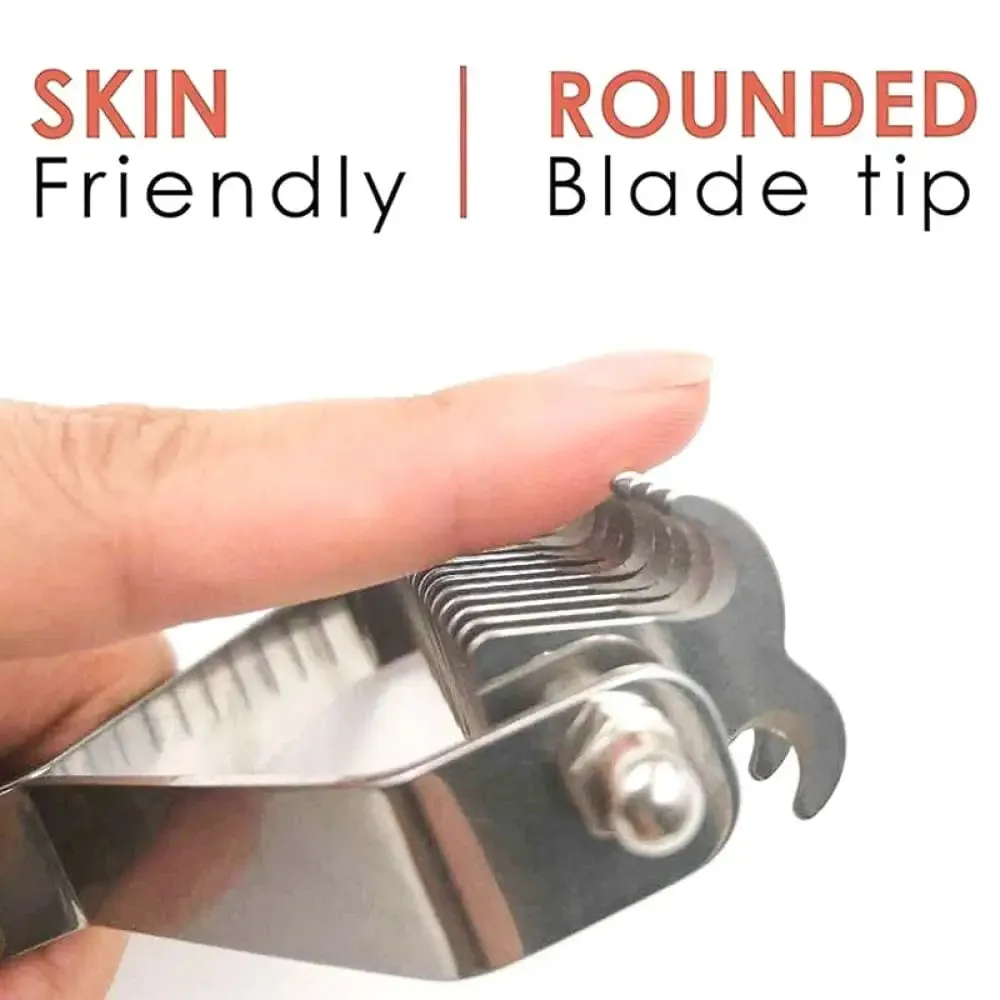 Efficient Safe Dog Comb Rakewith Wooden Handle Removes Undercoat Knots