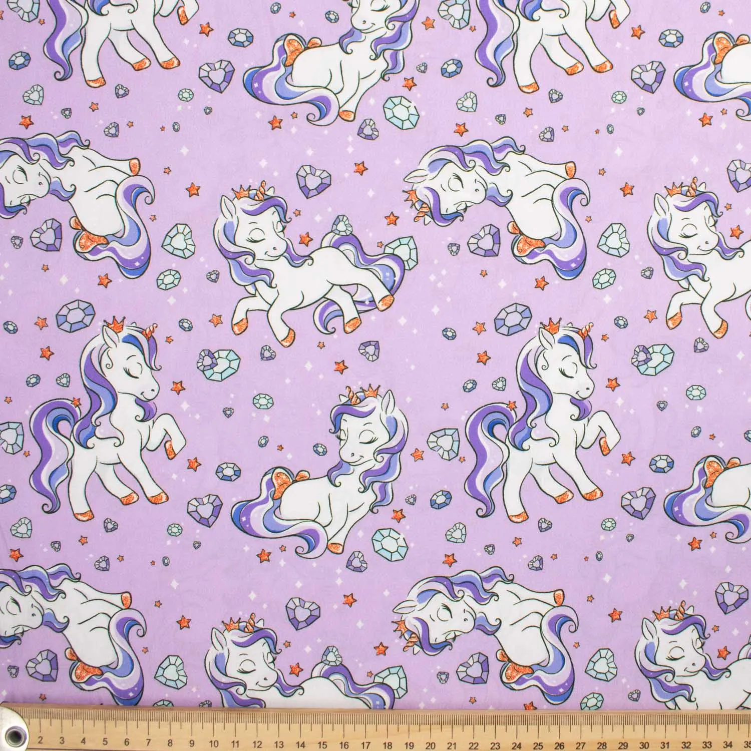 Fantasy Childhood Series Love Little Pony Purple Cotton Prints