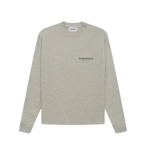 Fear of God Essentials Core Collection L/S T-shirt Dark Heather Oatmeal