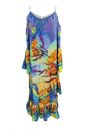 Floral Print Hi-Low Dress