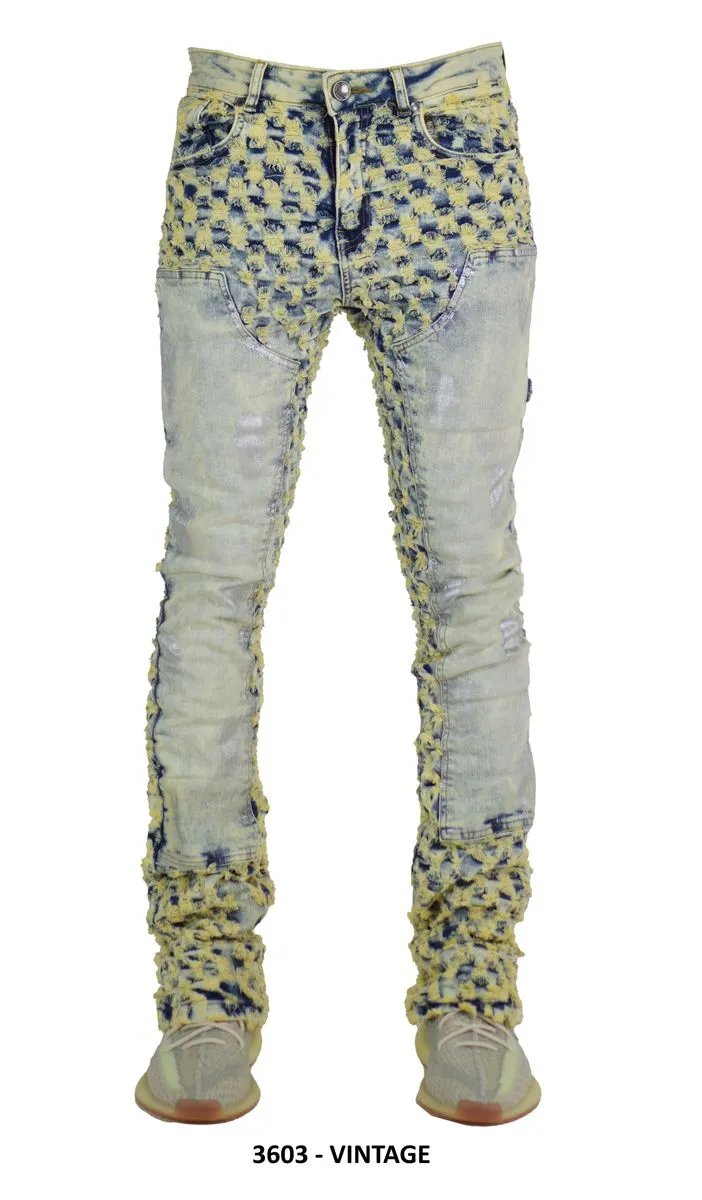 Focus 'Carpenter Ripped' Stacked Denim (Vintage) 3603