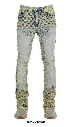 Focus 'Carpenter Ripped' Stacked Denim (Vintage) 3603