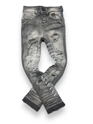 Focus Kids 'Feel Good' Stacked Denim (Grey) 3449K