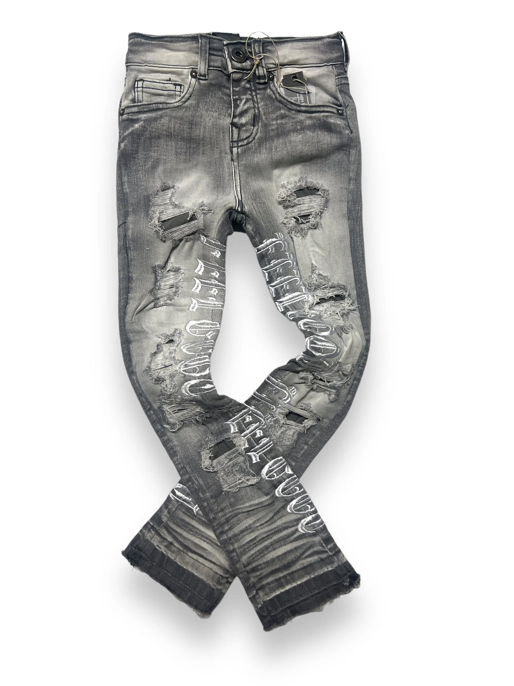 Focus Kids 'Feel Good' Stacked Denim (Grey) 3449K