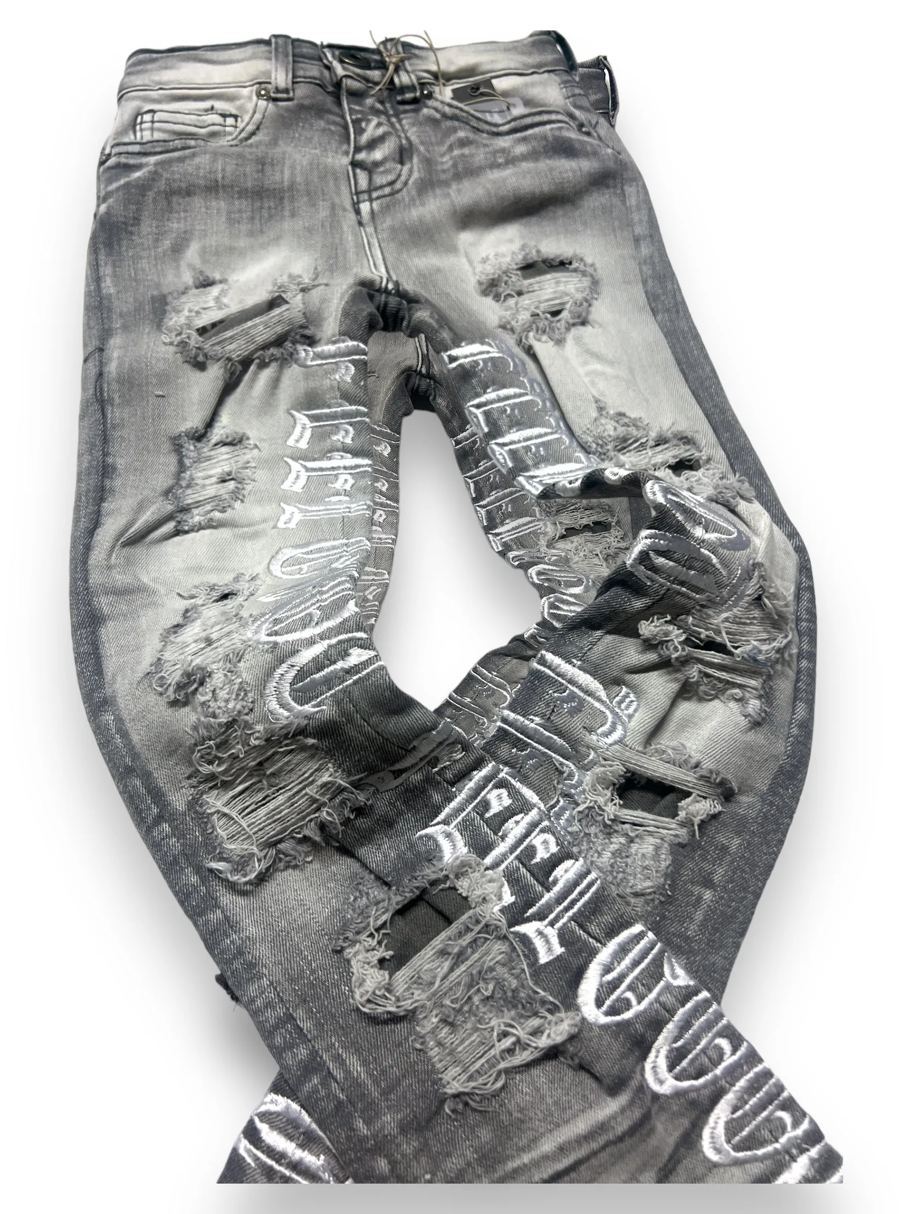 Focus Kids 'Feel Good' Stacked Denim (Grey) 3449K