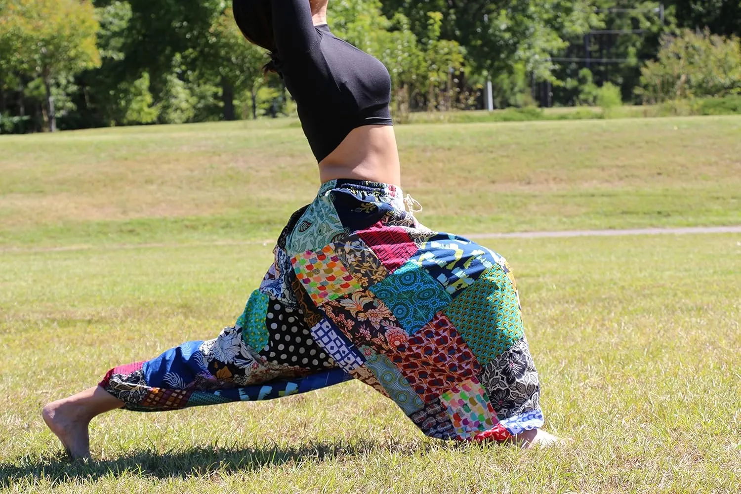 Harem Pants 100% Cotton, Bohemian Yoga Boho Hippie Pants