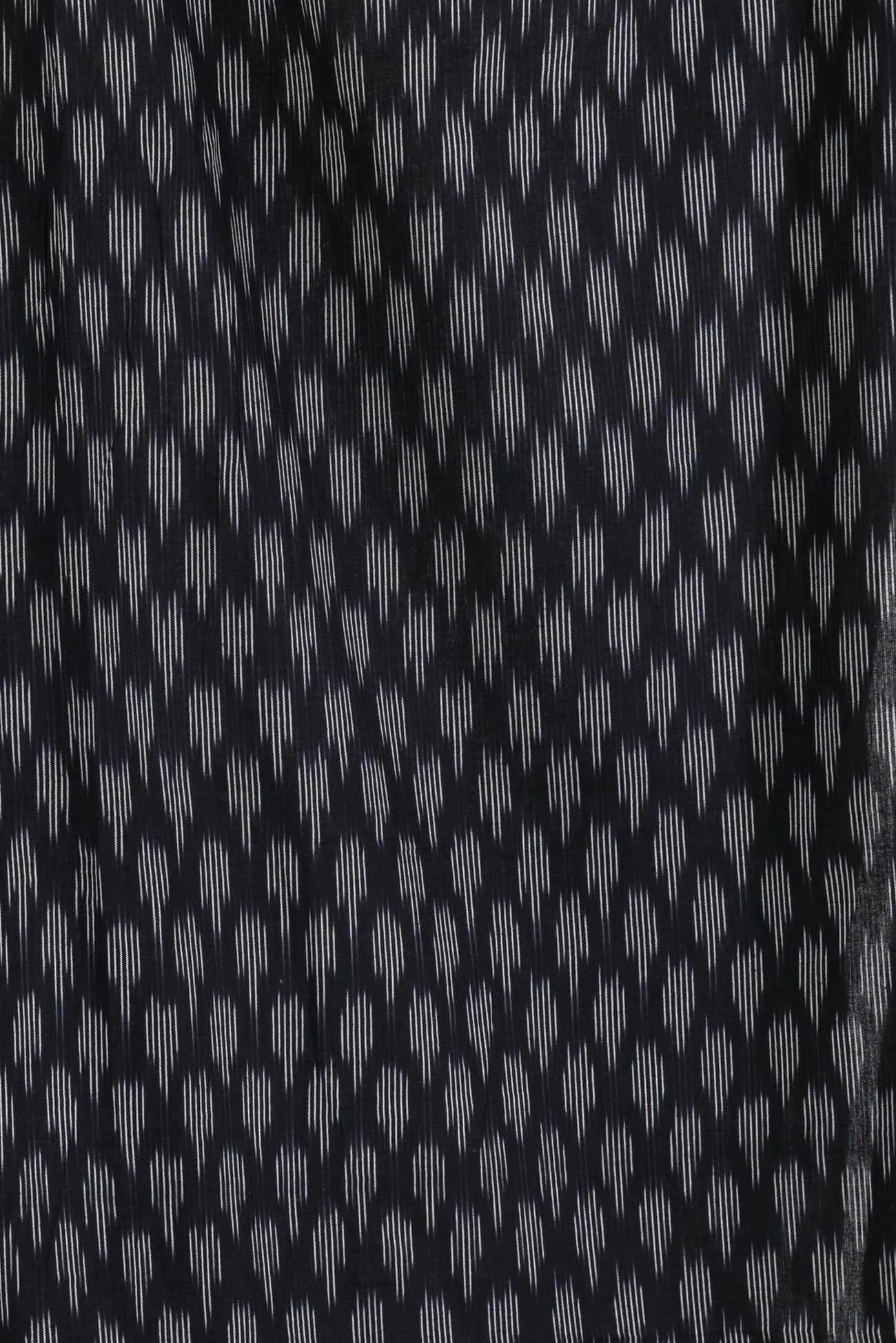 Idris Black Cotton Ikat Woven 2 unit(1  yard)