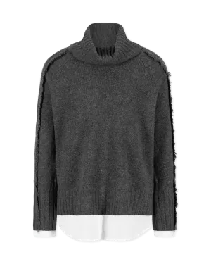 Jolie Fringe Layered Looker Sweater