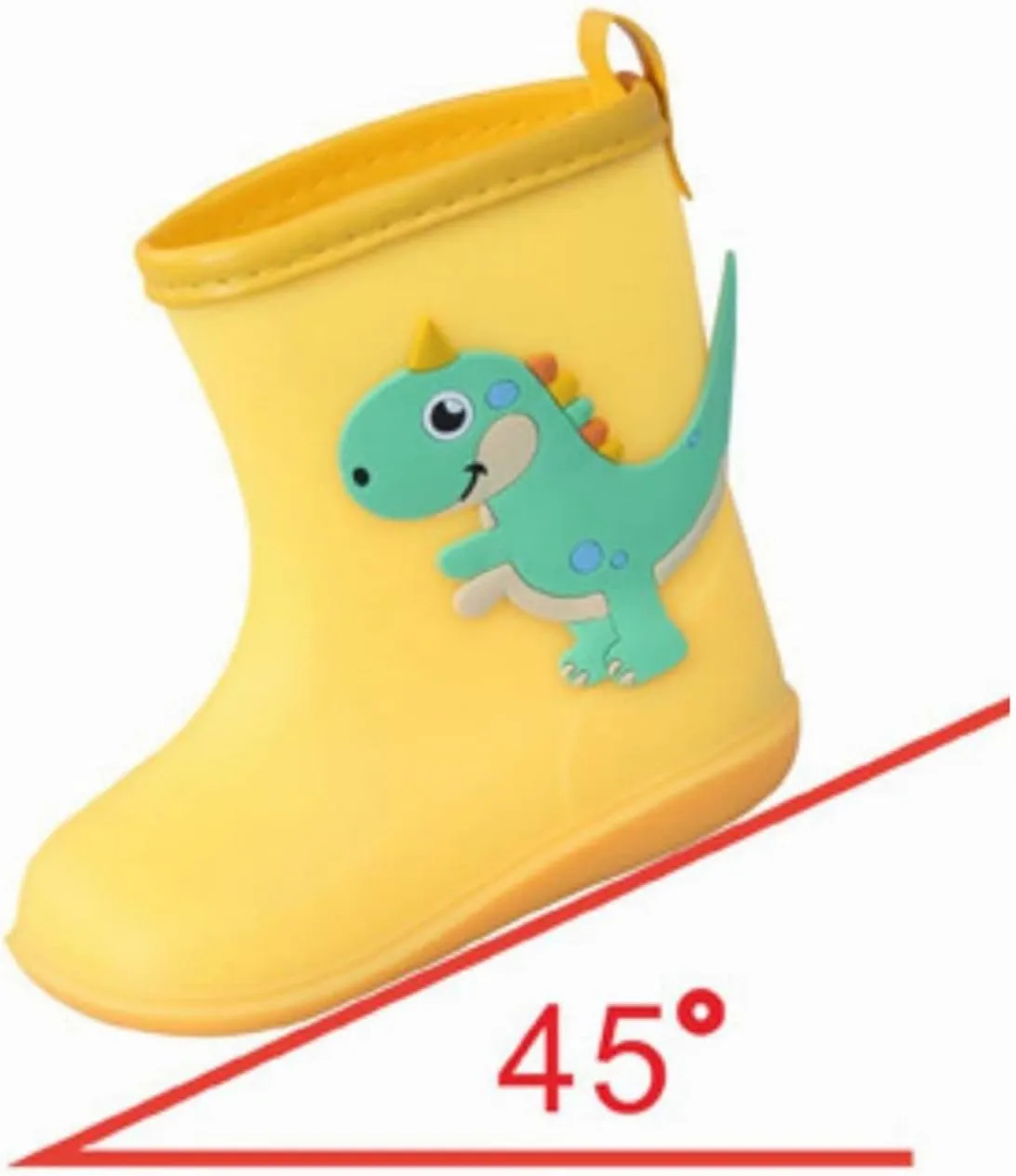 Kids Dinosaur Rain Boots for Boys Girls Cute Mud Boots Waterproof Toddler Lightweight Soft Easy On Rainboots Baby Girl