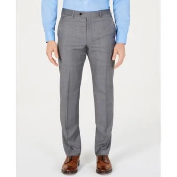 Lauren Ralph Lauren Mens Classic-Fit UltraFlex Stretch Windowpane Pants