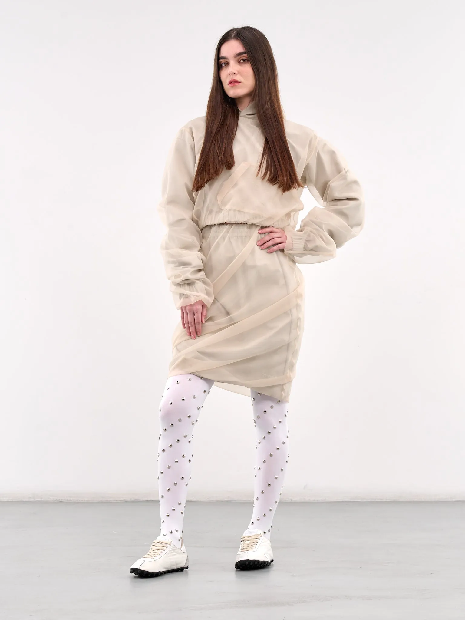 Layered Crop Hoodie (BL0-25-117-W-BEIGE)