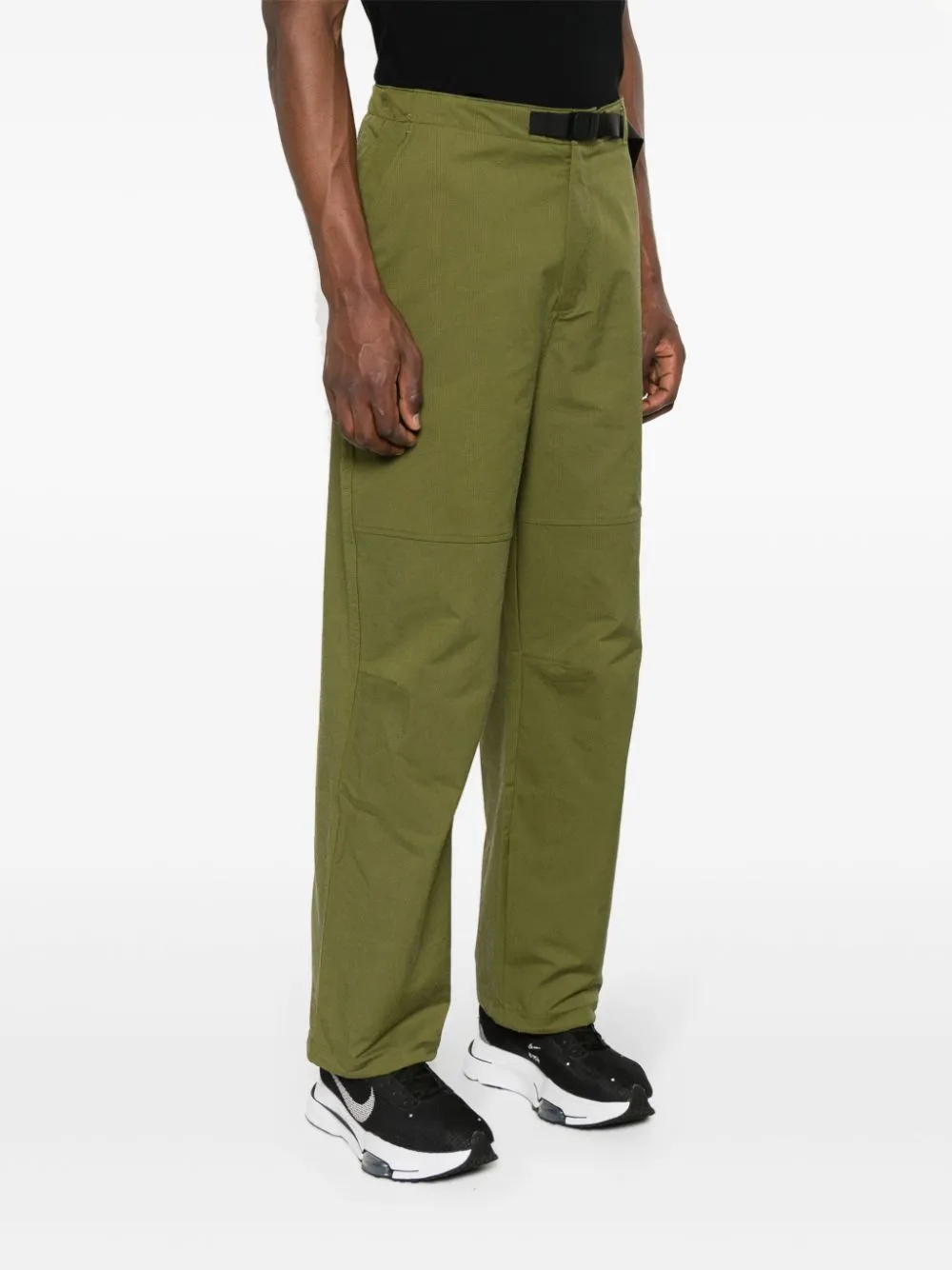 logo-embroidered trousers