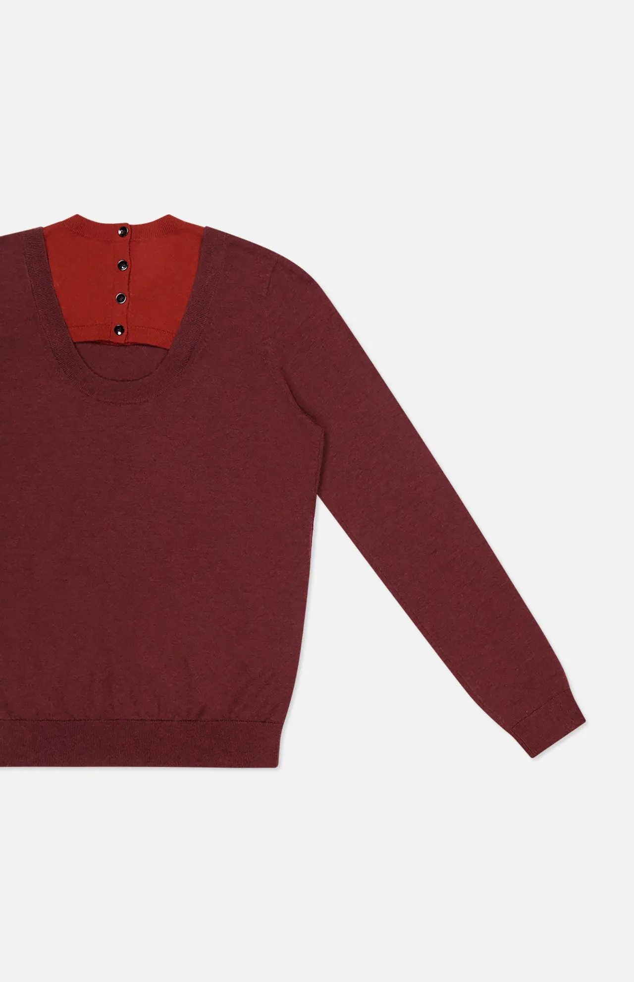Long Sleeve Double Layer Pullover