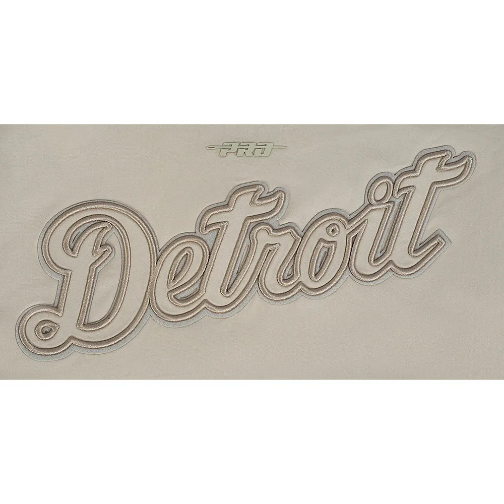 MLB DETROIT TIGERS NEUTRAL WOMEN'S TWILL JACKET (TAUPE)