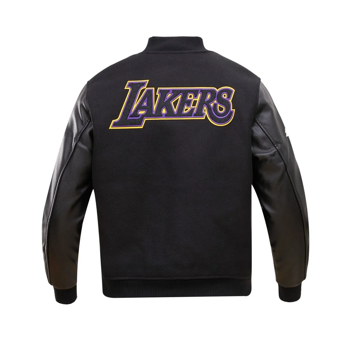NBA LOS ANGELES LAKERS CLASSIC WOOL MEN'S VARSITY JACKET (BLACK)