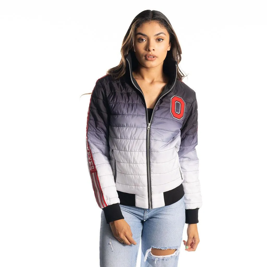 Ohio State Buckeyes Ombre Puffer Jacket