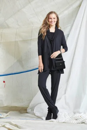 Paula Ryan Soft Cowl Neck Panelled Sweater