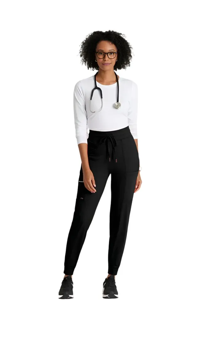 Performance Knit by Barco Pro Knit 5-Pocket Drawcord Waist Jogger Scrub Pant