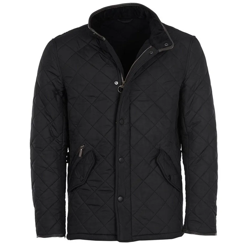 Powell Quilted Jacket in Black by Barbour