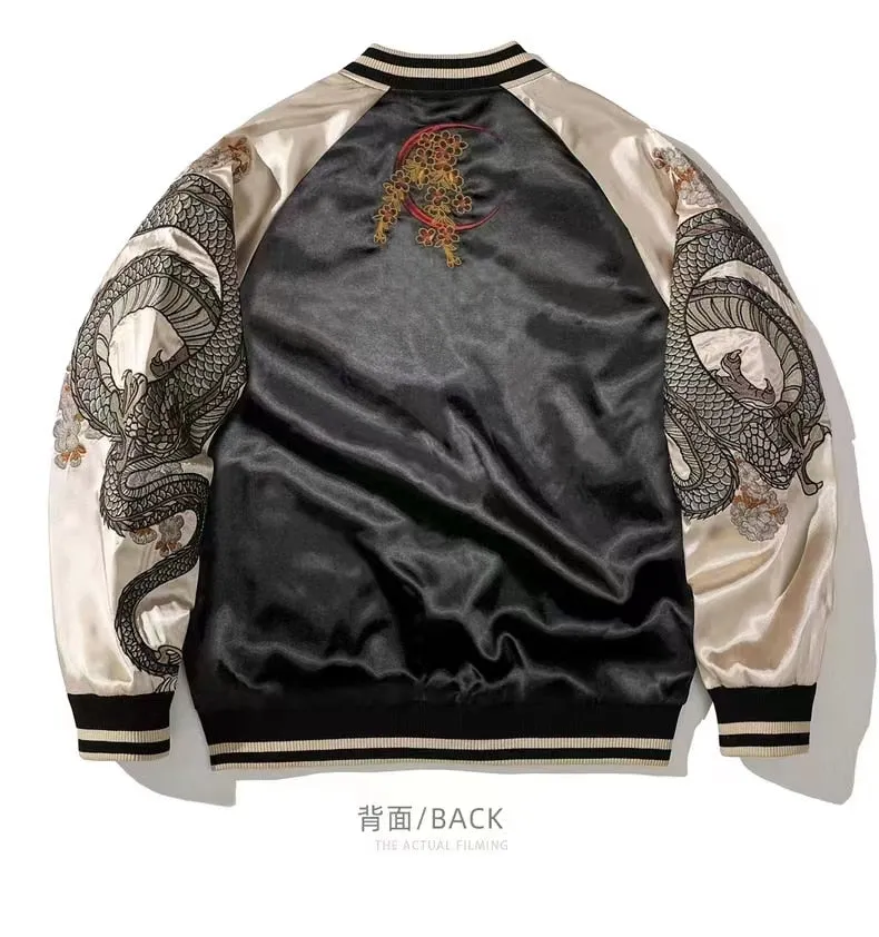 Premium embroidery dragon sleeve sukajan