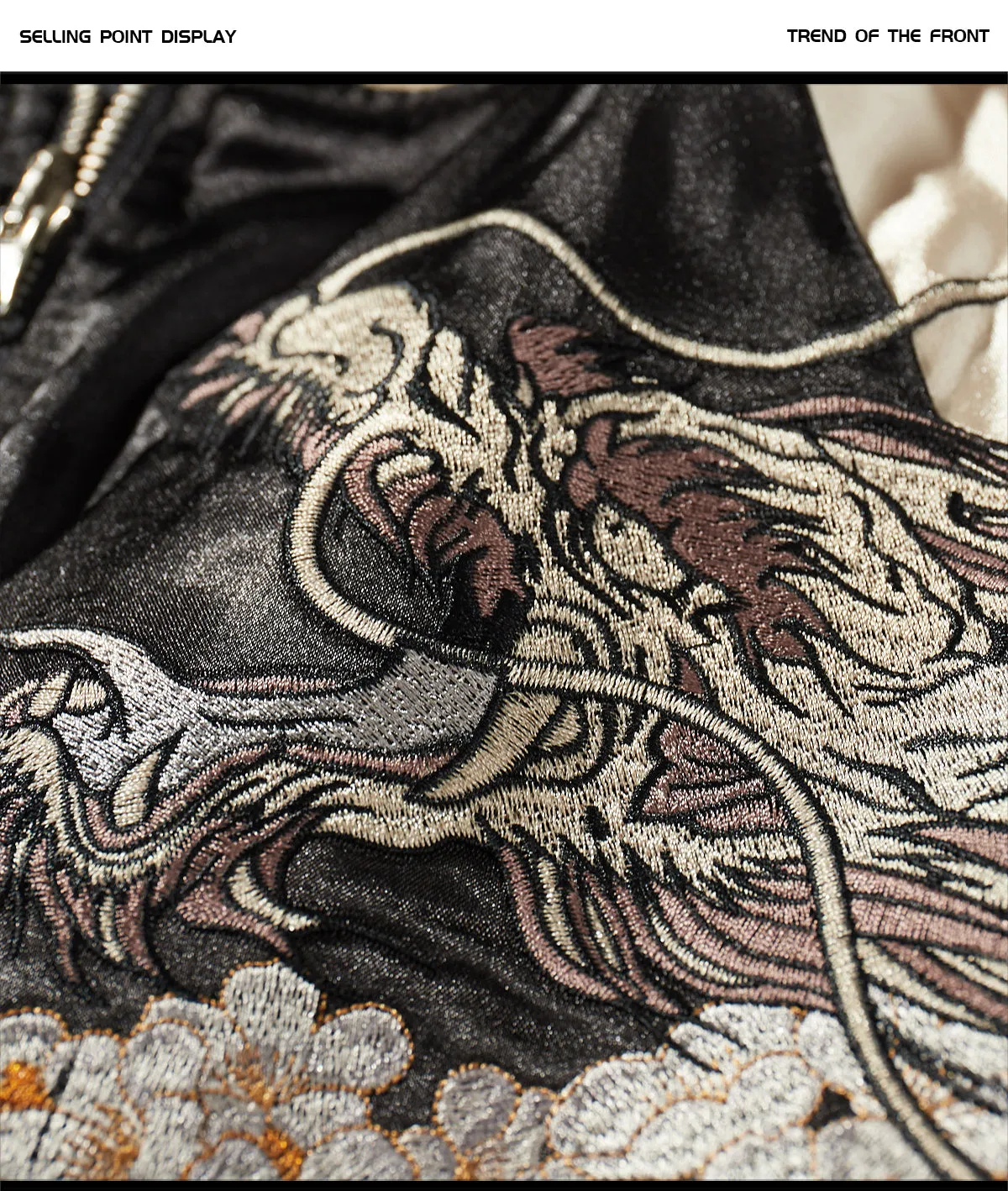 Premium embroidery dragon sleeve sukajan