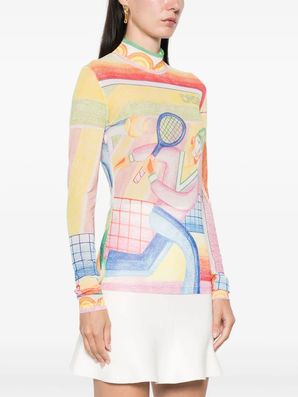 printed mesh top