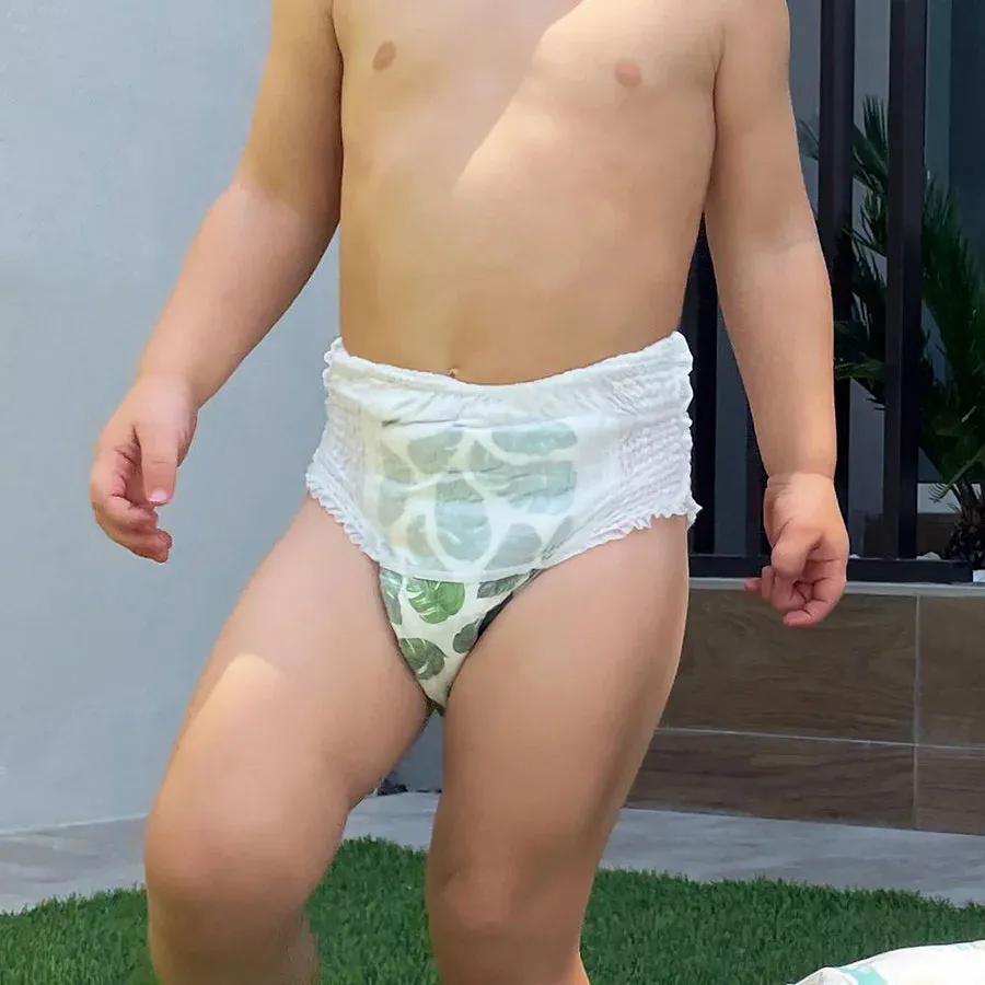 Pure Born Organic Bamboo Diaper Pants Size 7 (Pack of 64)
