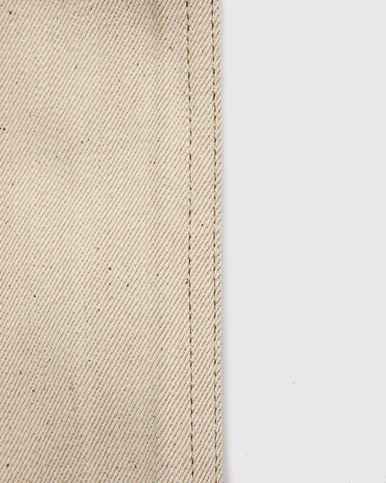"All Natural Foxfibre" 13.6oz Ecru Selvedge Denim - True Guy Fit