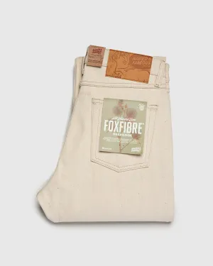 "All Natural Foxfibre" 13.6oz Ecru Selvedge Denim - True Guy Fit