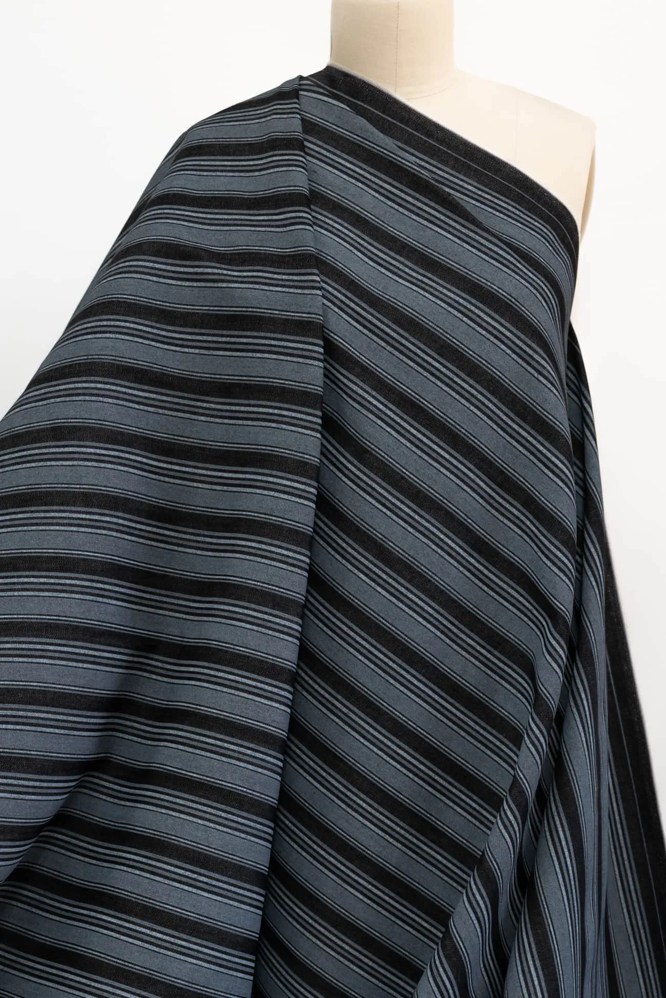 Railroad Stripe Cotton Denim Woven - ENDCUT