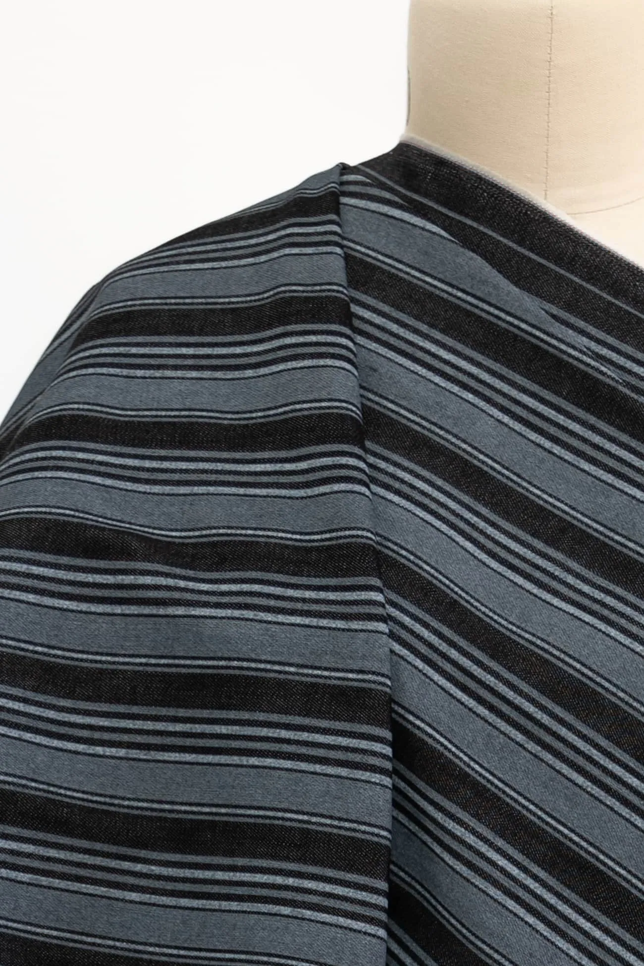 Railroad Stripe Cotton Denim Woven - ENDCUT