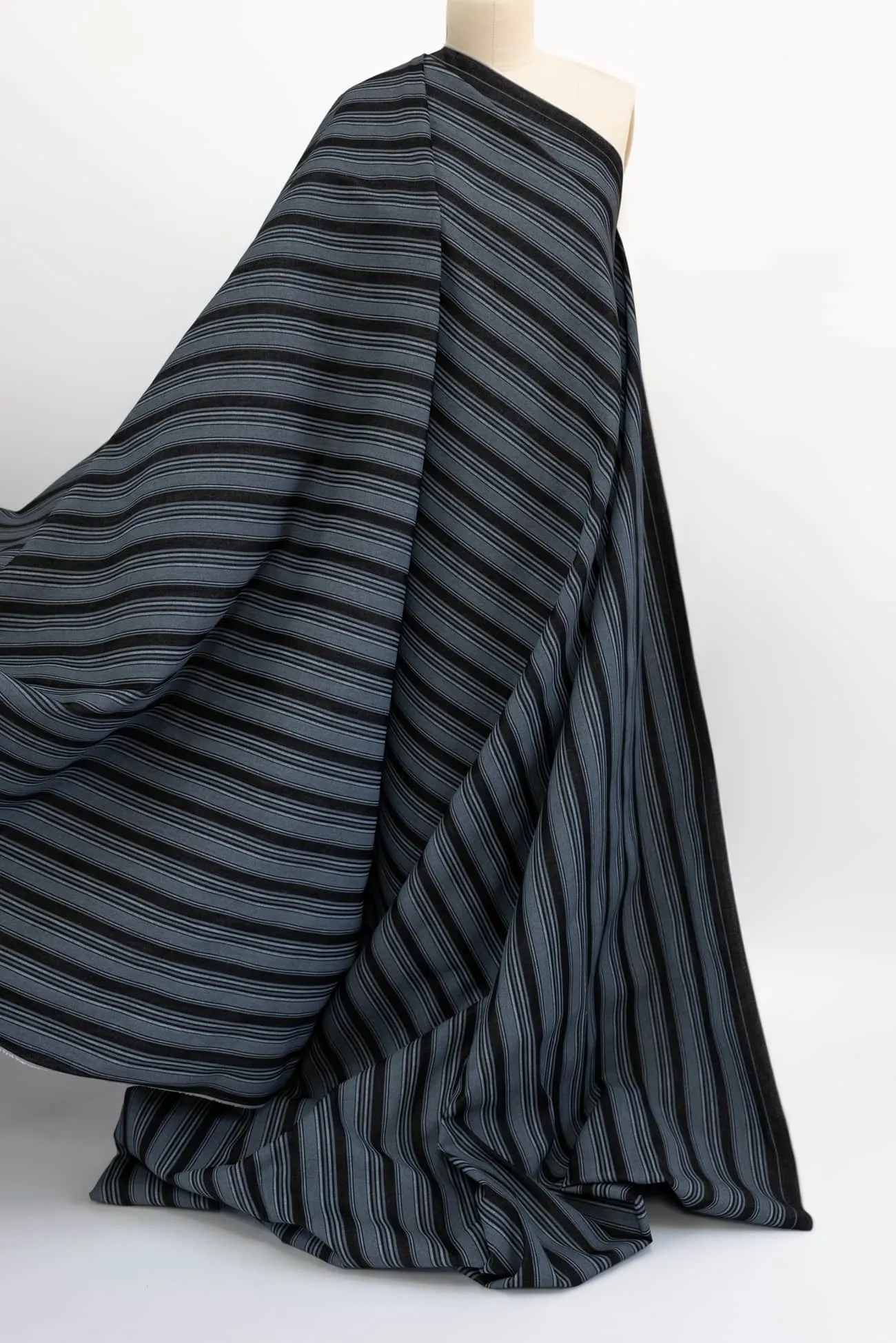 Railroad Stripe Cotton Denim Woven - ENDCUT
