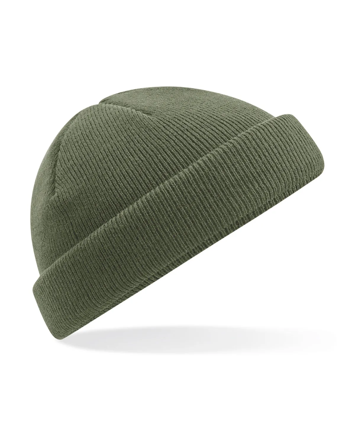 Recycled mini fisherman beanie | Olive Green