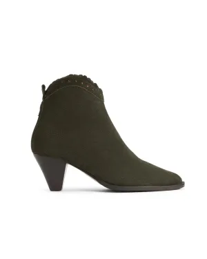 Regina Moss Green Ankle Boot