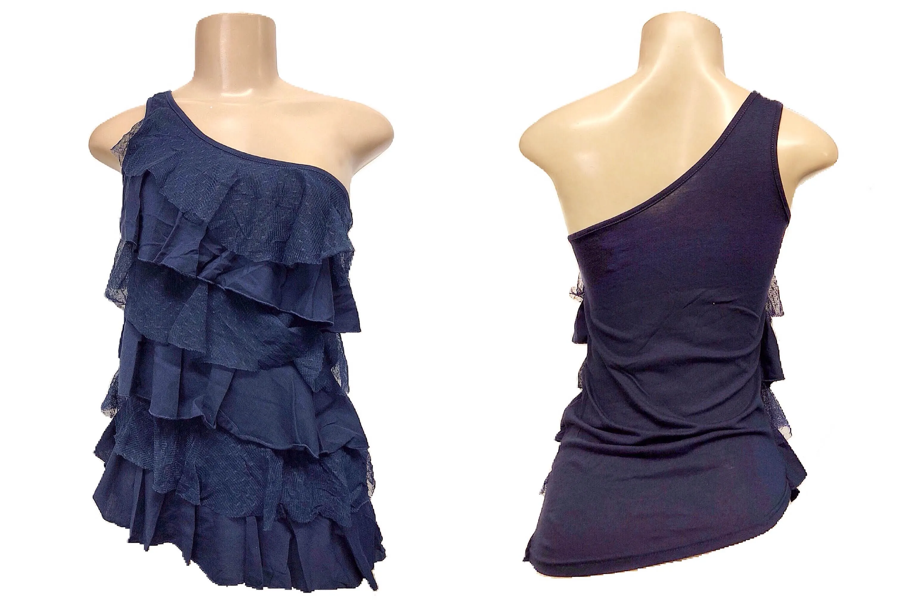 Ruffled Floral Lace Off-the-Shoulder Top